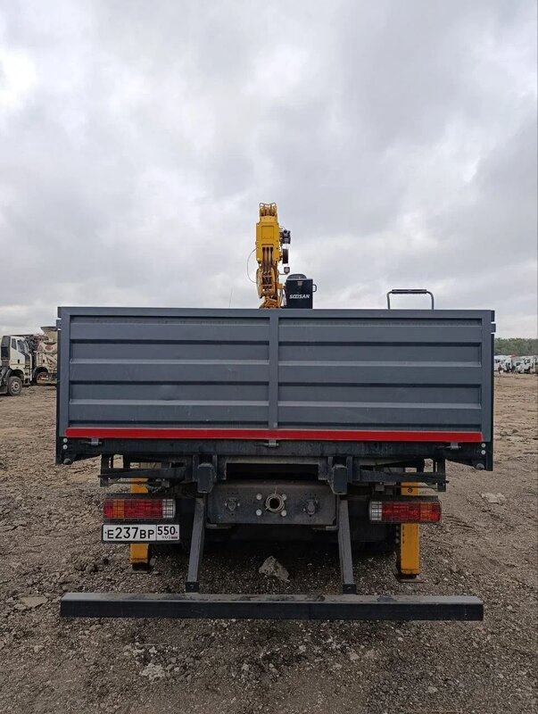 FAW J6 6x4 Бортовой с КМУ — фото 6