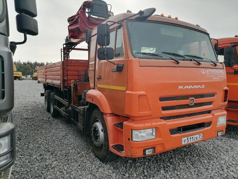 Агропромсервис 4382 на шасси КамАЗ 65115 6x4 Бортовой с КМУ — фото 1