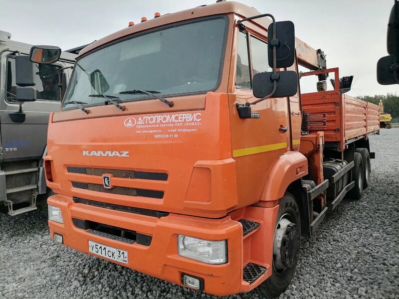 Агропромсервис 4382 на шасси КамАЗ 65115 6x4 Бортовой с КМУ — фото 2