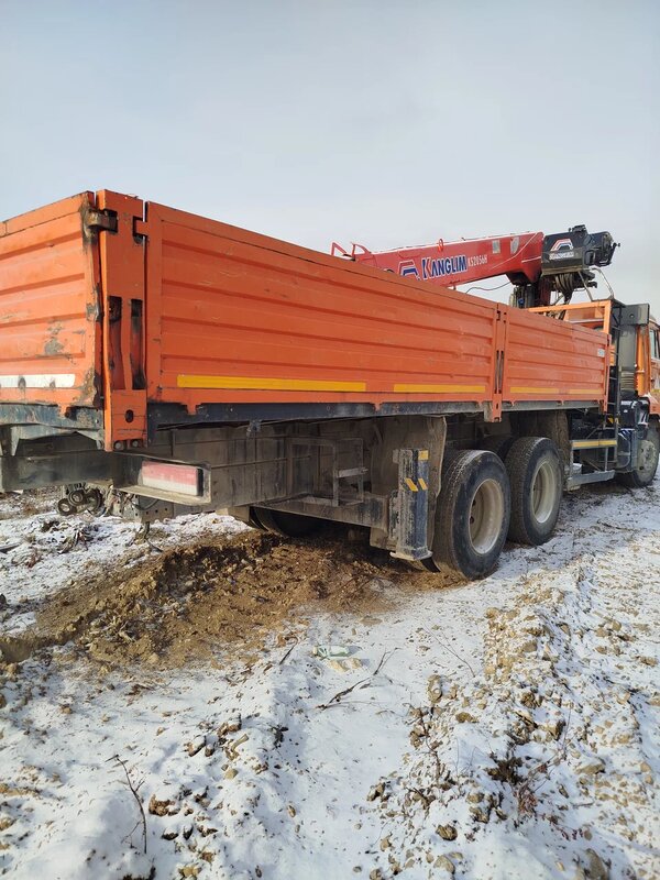 Коммерческие грузовики K3B на шасси КамАЗ 65115 6x4 Бортовой с КМУ — фото 7