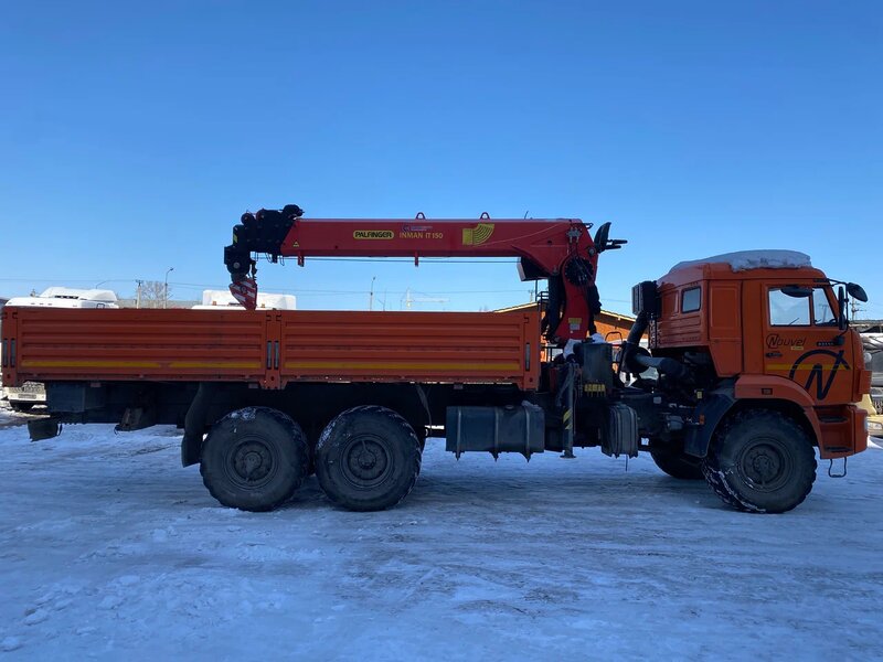 Кран центр "КАМАЗ" 659100 на шасси КамАЗ 43118 6x6 Бортовой с КМУ — фото 5