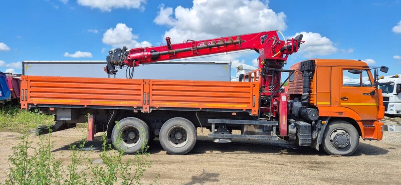 ЗАВОД АСАВТО 3387 на шасси КамАЗ 65115 6x4 Бортовой с КМУ — фото 4