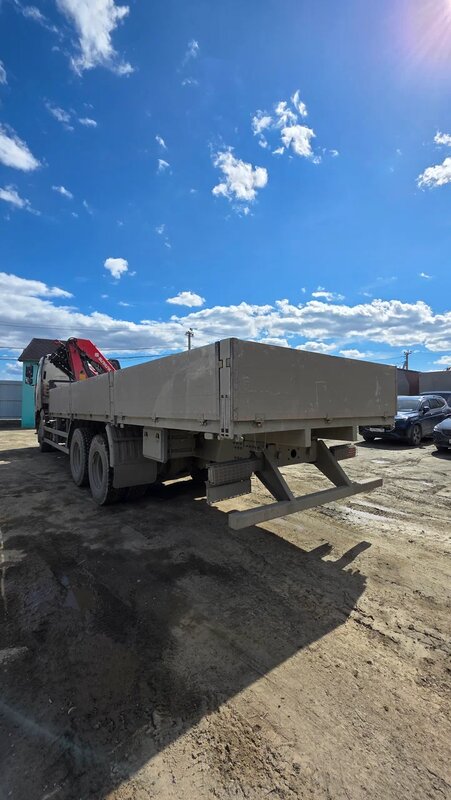 FAW J6 6x4 Бортовой с КМУ — фото 7